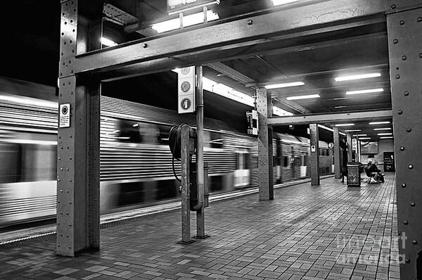 Photography Poster featuring the photograph Train Passing by Kaye Menner