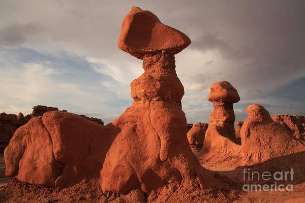 Goblin Valley Poster featuring the photograph Triangle Head Goblin by Adam Jewell