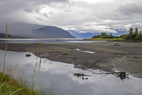 Turnagain Poster featuring the photograph Turnagain Arm Clouds by Saya Studios