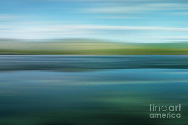 Impressionistic Poster featuring the photograph Twin Lakes by Priska Wettstein