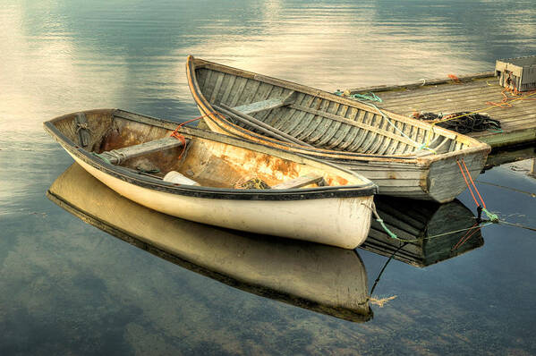 Atlantic Canada Poster featuring the photograph Two Boats at Peggys Cove by Rob Huntley