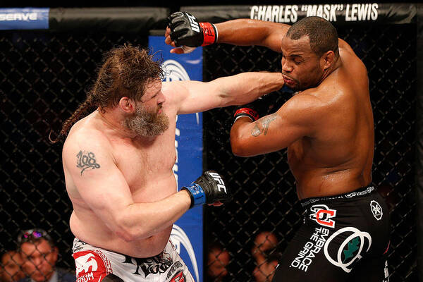 Heavyweight Poster featuring the photograph Ufc 166 - Cormier V Nelson by Josh Hedges/zuffa Llc