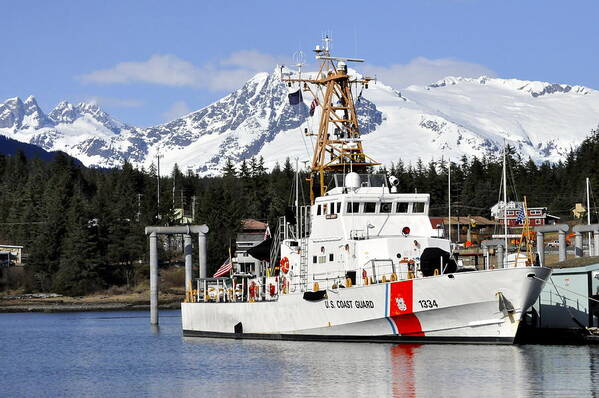 Cutter Poster featuring the photograph United States Coast Guard Cutter Liberty by Cathy Mahnke