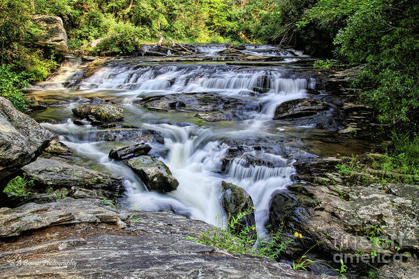 Panther Creek Falls Poster featuring the photograph Upper Panther Creek Falls by Barbara Bowen