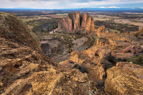 Scenics Poster featuring the photograph Usa, Oregon, Deschutes County, Rocky by Gary Weathers