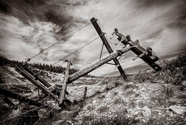 Abandoned Poster featuring the photograph Quartz Mountain 26 by YoPedro