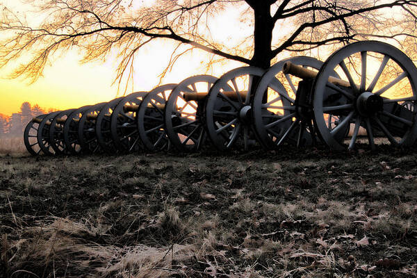 Cannon Poster featuring the photograph Valley Forge Thanksgiving 2012 by Gerald Salamone