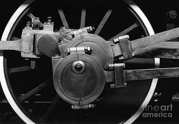 Steam Poster featuring the photograph Valve gear and Wheel by Riccardo Mottola