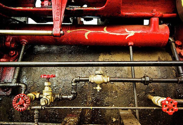 Valves Poster featuring the photograph Valves Lines and Tanks by Dale Stillman