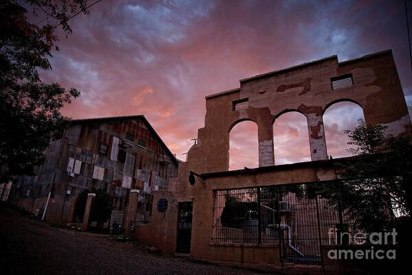 Dramatic Light Poster featuring the photograph Van Gogh Sky Jerome Az by Ron Chilston