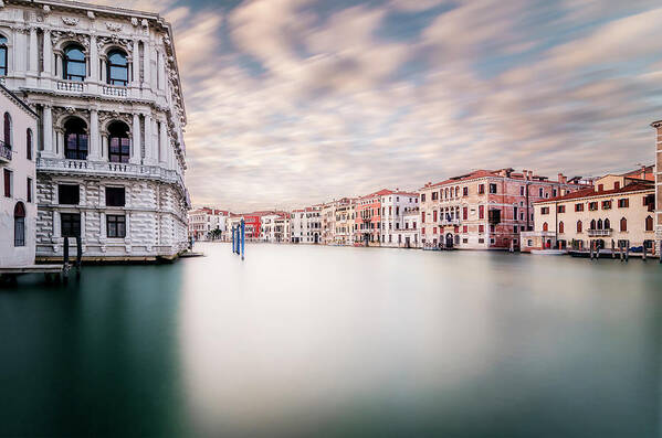 Tranquility Poster featuring the photograph Venice Grand Canal by Daniel Viñé Garcia
