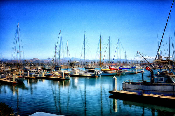 Beach Poster featuring the photograph Ventura Harbor by Tricia Marchlik