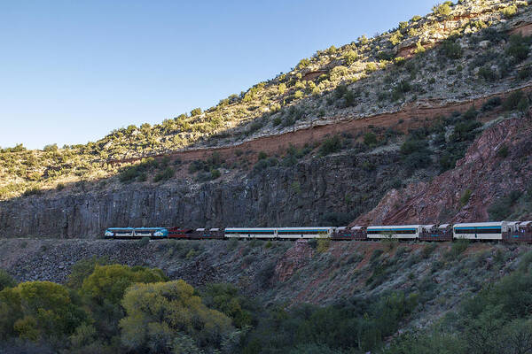 Clarkdale Arizona Poster featuring the photograph Verde Canyon Railway Landscape 1 by Jim Moss