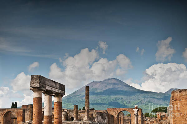 Pompeii Poster featuring the photograph Vesuvius by Marion Galt