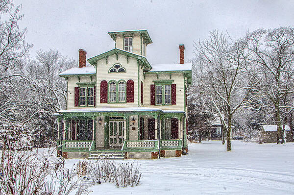 Victorian Poster featuring the photograph Victorian Winter by Cathy Kovarik