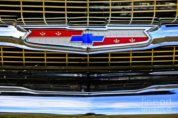 Vintage Car Poster featuring the photograph Vintage Chevrolet Grill by Pattie Calfy