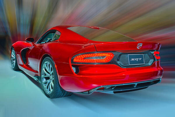 Dodge Poster featuring the photograph Viper S R T 2013 by Dragan Kudjerski