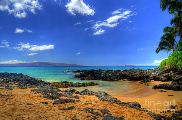 Secret Cove Poster featuring the photograph Wailea's Secret Cove by Kelly Wade