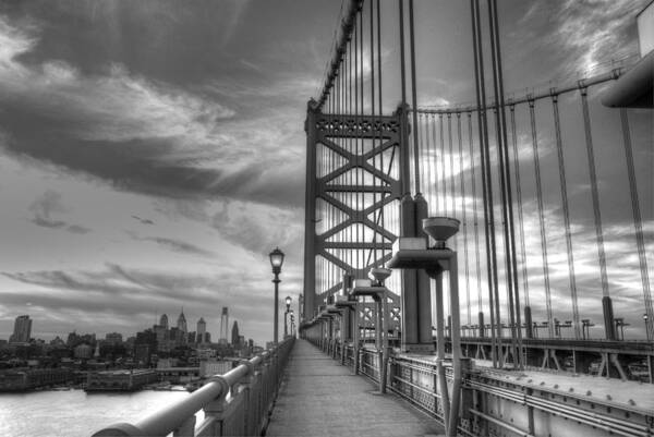 Philadelphia Poster featuring the photograph Walking to Philadelphia by Jennifer Ancker