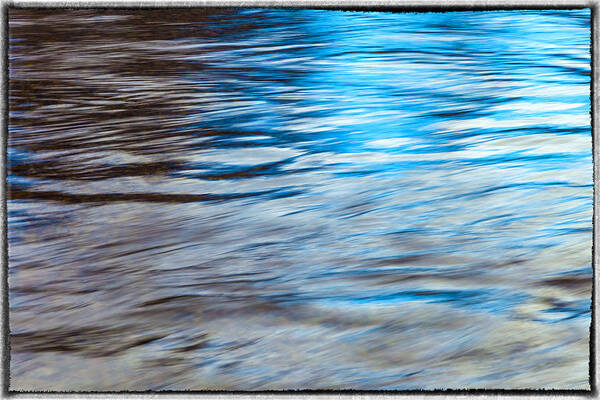 Abstract Poster featuring the photograph Water Abstract 1 by Jonathan Nguyen