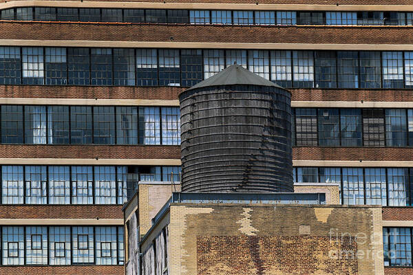 High Line Poster featuring the photograph Water tank from the High Line by Steven Spak