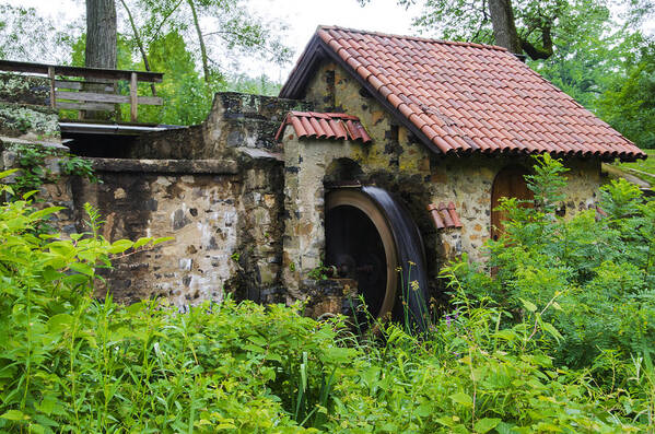 Summer Poster featuring the photograph Water Wheel - Eastern College by Bill Cannon