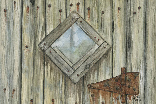 Watercolor Poster featuring the painting Weathered #1 by Jennifer Creech