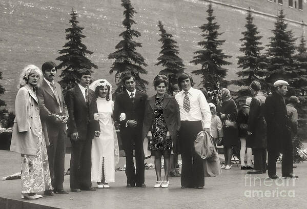 Moscow Russia Poster featuring the photograph Wedding Party 3 by Bob Phillips