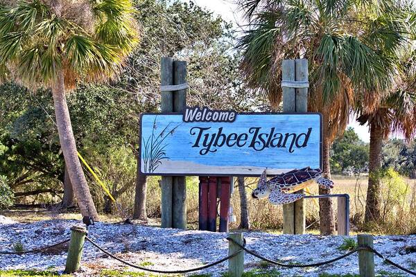 9562 Poster featuring the photograph Welcome to Tybee by Gordon Elwell