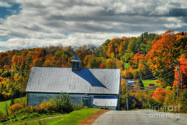 Maine Scenic Photography Poster featuring the photograph Western Maine Barn by Alana Ranney