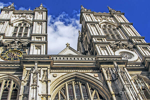 Travel Poster featuring the photograph Westminster Abbey by Elvis Vaughn