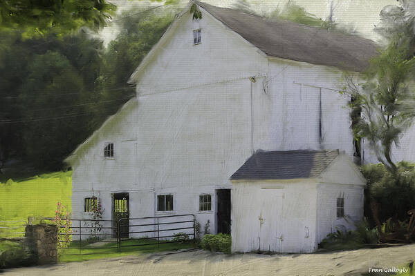 Barn Poster featuring the photograph Westport Barn by Fran Gallogly