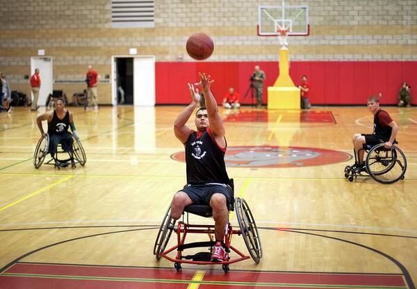 2012 Poster featuring the photograph Wheelchair Basketball by Us Air Force/mark Fayloga