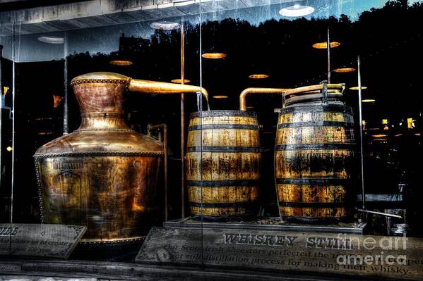 Hdr Poster featuring the photograph Whiskey Still On Main Street by Paul Mashburn