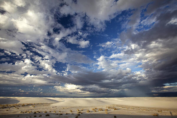 White Sands Poster featuring the photograph White Sands Rain by Diana Powell