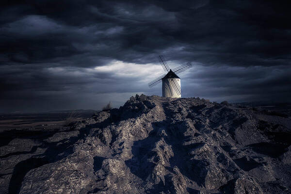 Windmill Poster featuring the photograph Windmill by Jose Garcia