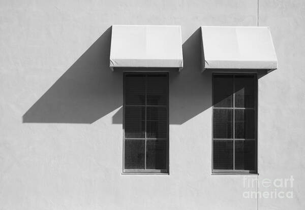 Windows Poster featuring the photograph Window Awnings Shadows by Tom Brickhouse