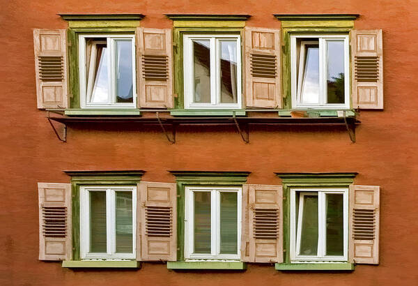 Architecture Poster featuring the photograph Windows by Marcia Colelli