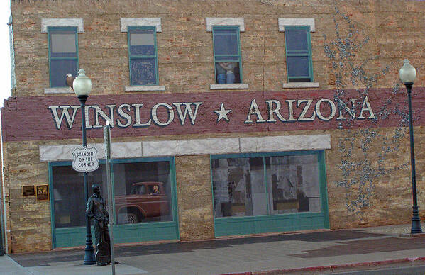 Winslow Poster featuring the photograph Winslow Arizona by Tikvah's Hope