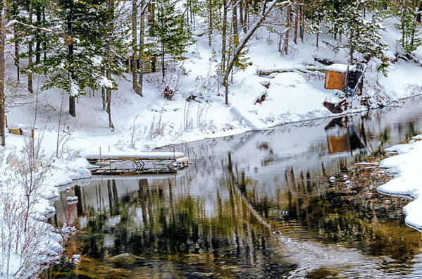 Upper Peninsula Poster featuring the photograph Winter in the UP by Winnie Chrzanowski