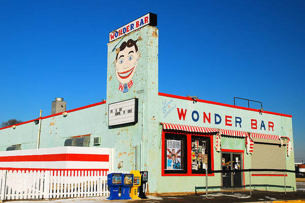 Wonder Poster featuring the photograph Wonder Bar Asbury Park by James Kirkikis