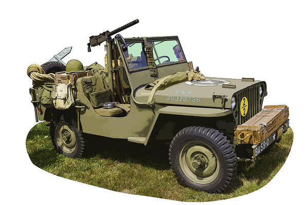 World War Two Poster featuring the photograph World War Two - Willys - Army Jeep by Keith Webber Jr