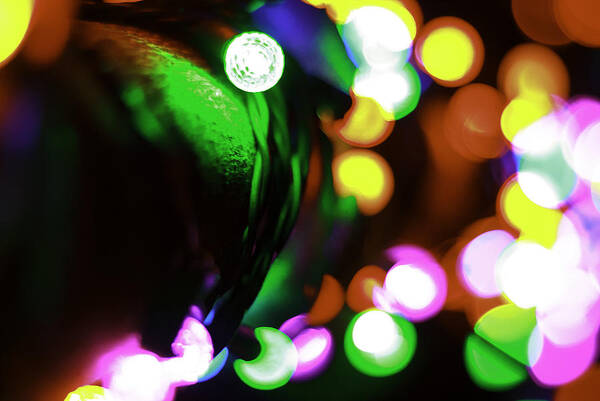 Abstract Poster featuring the photograph XMas Lite by Michael Nowotny