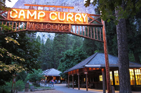Yosemite Curry Village Poster featuring the photograph Yosemite Curry Village by Shane Kelly