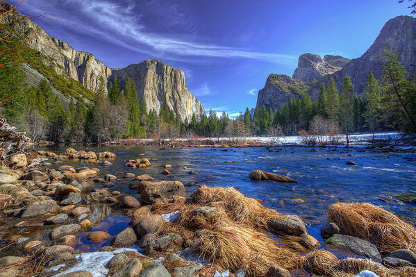 Yosemite Poster featuring the photograph Yosemite's Valley View by Mike Lee