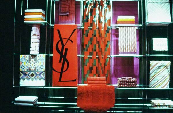 Furniture Poster featuring the photograph Yves Saint Laurent Linen by Berry Berenson; David Massey