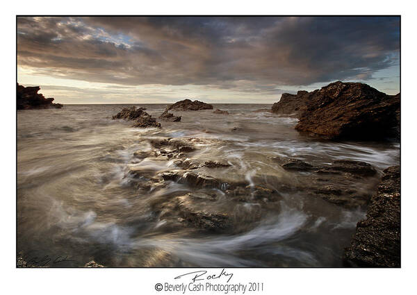 Seascape Poster featuring the photograph Rocky - at Trearddur Bay by B Cash