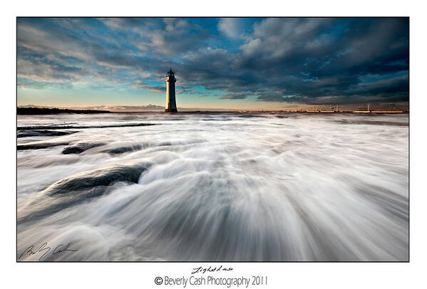 Lighthouse Poster featuring the photograph New Brighton Lighthouse #1 by B Cash