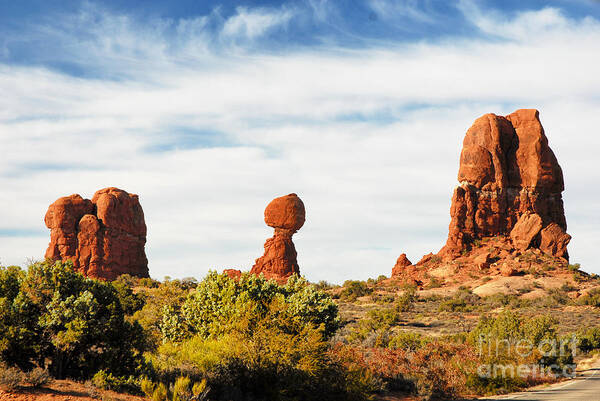 Moab Poster featuring the photograph Balanced Rock #2 by Dennis Hammer