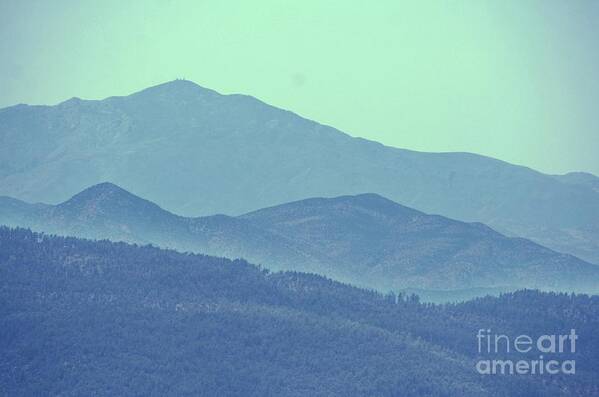 Blue Landscape Poster featuring the photograph Blue on Blue #1 by Julie Lueders 